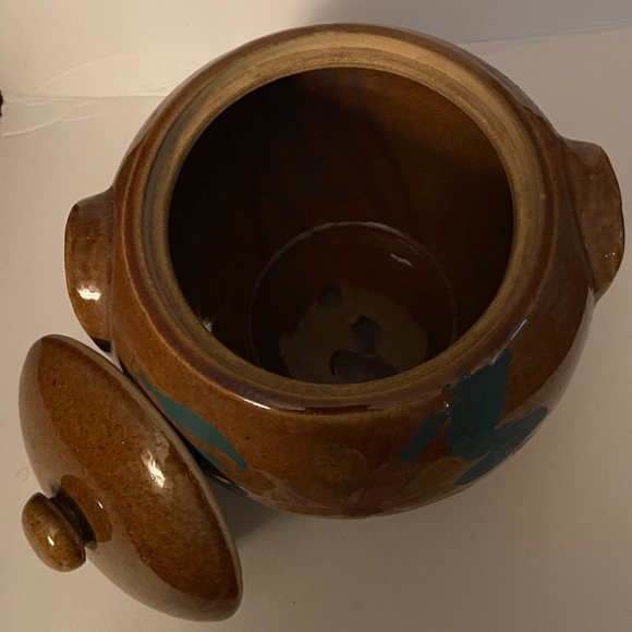 Vintage Bean Pot with Lid 1960's USA - Picture 2 of 3